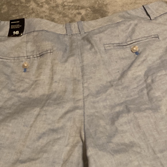 NWT THE LIMITED Pants Modern Crop Women’s Size 16  Linen & Cotton Blend - Picture 8 of 13